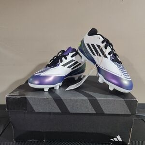 NWT Kids Adidas F50 Club Messi Flexible Ground Black/unity Purple 10 Us Unisex